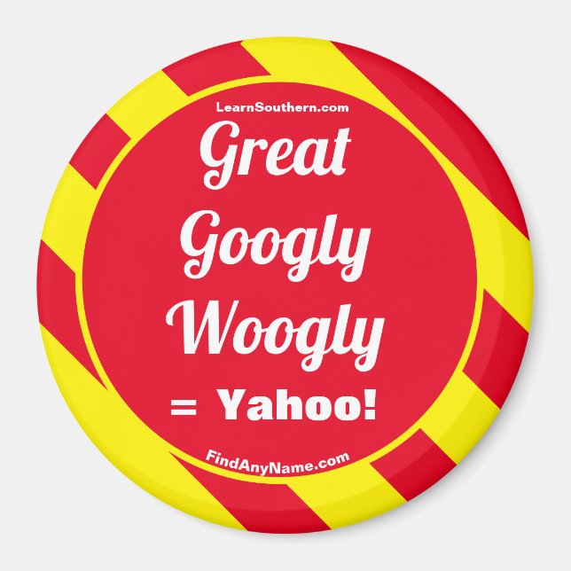Excelente Googly Woogly = Yahoo! Íman (Frente)