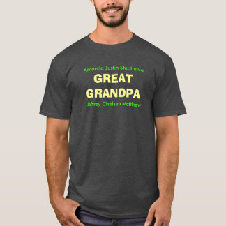 EXCELENTE GRANDPA - Camisa T Personalizável