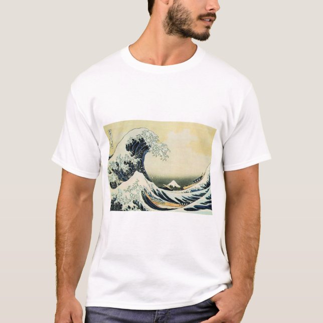 Excelente Hokusai Wave T-Shirt (Frente)