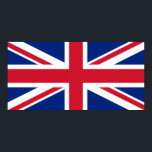 Excelente Reino Unido Flag Poster Reino Unido<br><div class="desc">Excelente da Grã-Bretanha Flag UK Poster</div>