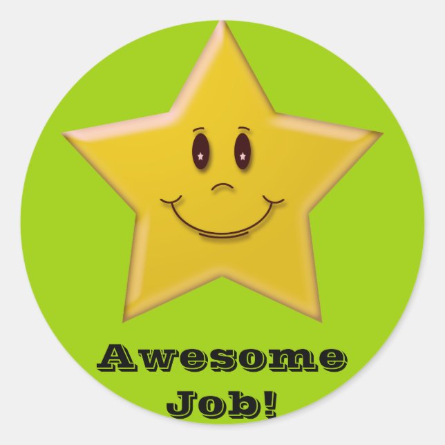 Excelente Trabalho! Adesivo (Frente)