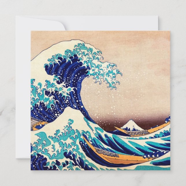 Excelente Wave Off Kanagawa Japonês Vintage Fine A (Frente)