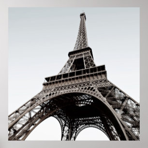 Excursão poster preto & branco de Eiffel