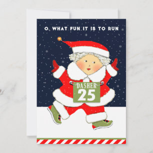 Executando Cartões de Natal de Férias do Runner