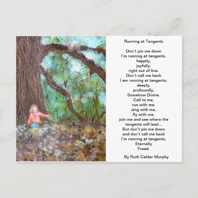 Executando no cartão postal Tangents (Frente)