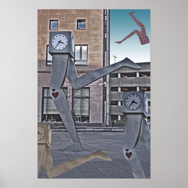 Executando Poster de Relógios Impressão (Frente)