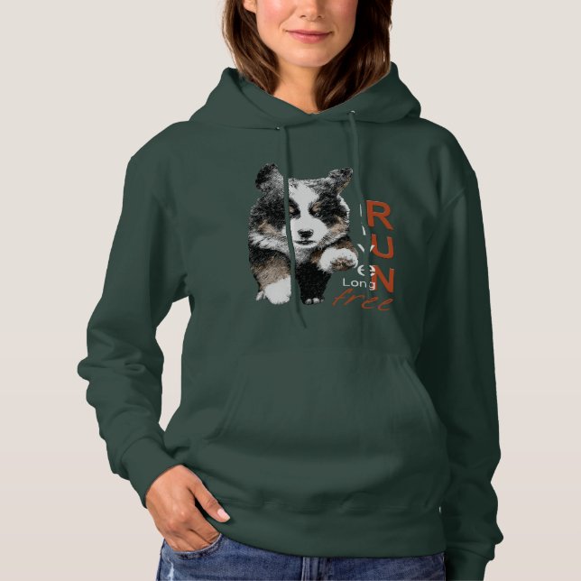 Executar camiseta de capuz de capuz grátis do Bern (Frente)