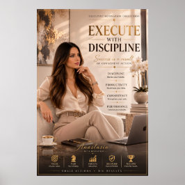 Executar Com Disciplina – Poster para Escritório E