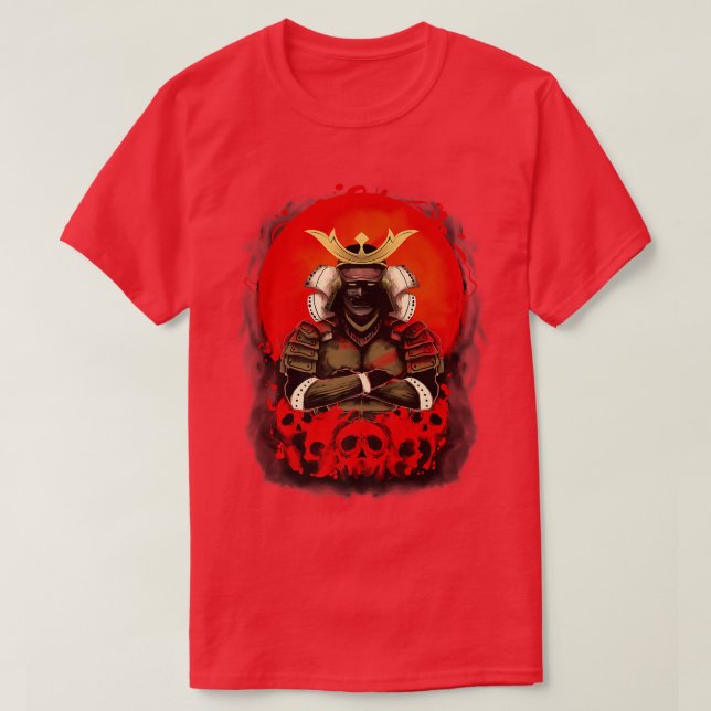 Exemplar de T-Shirt Premium Samurai Katana (Frente do Design)