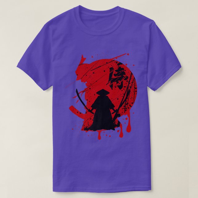 Exemplar de T-Shirt Premium Samurai Katana (Frente do Design)