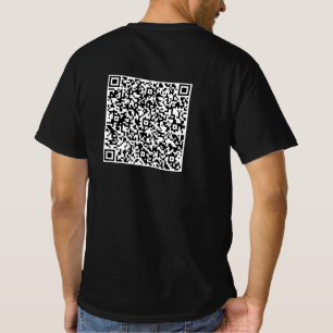 Exemplo de Camiseta com Código QR Personalizado