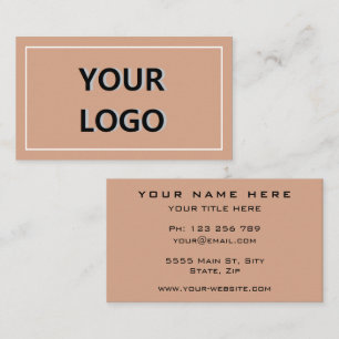 Exemplo de cartões de visita promocionais com logo