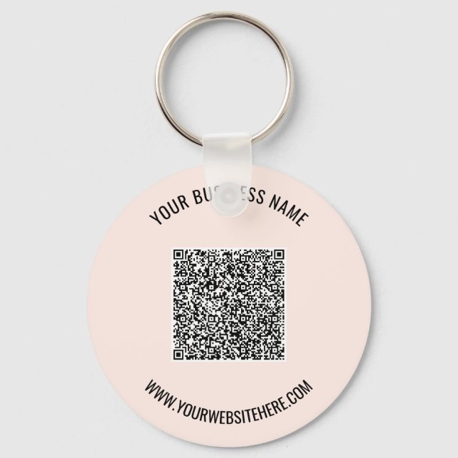 Exemplo de chaveiro com código QR promocional da m (Frente)