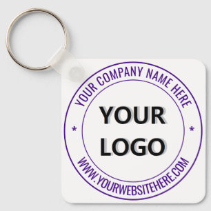 Exemplo de Chaveiro de texto personalizado do logo