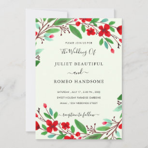 Exemplo de Convites de Casamento com Aquarela Pers