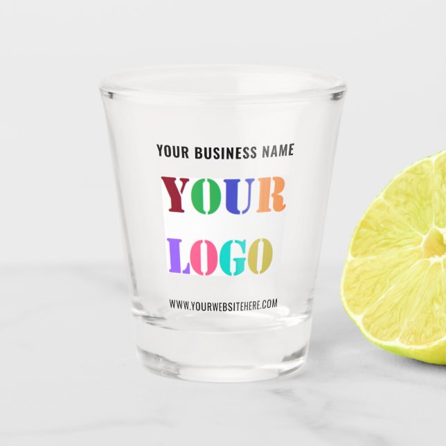 Exemplo de Copo de Shot com Texto Personalizado da (Frente)