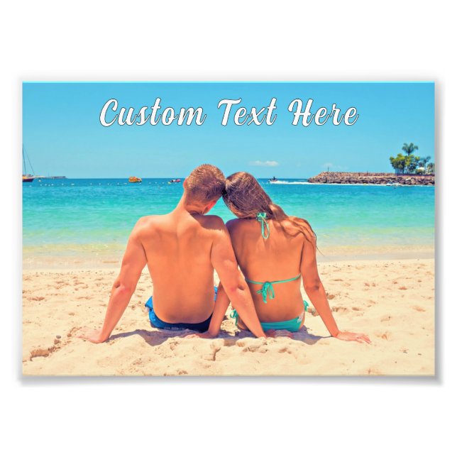 Exemplo de Poster Personalizado com Texto e Foto (Frente)
