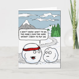 Exercício de Cartões Engraçados Snowman