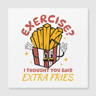 Exercício Pensei Que Você Disse Fritas Extras