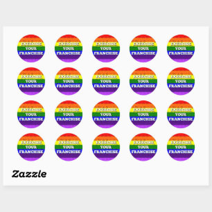 Exercite o seu PRIDE RAINBOW de autocolante
