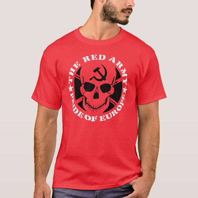 Exército vermelho - orgulho do t-shirt de Europa (Frente)