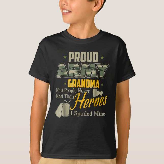  Exército Vovô Orgulhoso Camisa Super Legal Exérci (Frente)