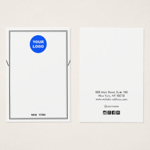 Exibição da Marca de Colar Branca de Adicionar Log