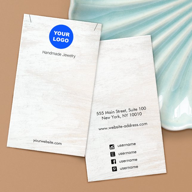 Exibição de Colar Colar Logotipo Precoce em Madeir (Criador carregado)