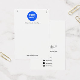 Exibição de Colar do Colar do Logotipo em Branco P