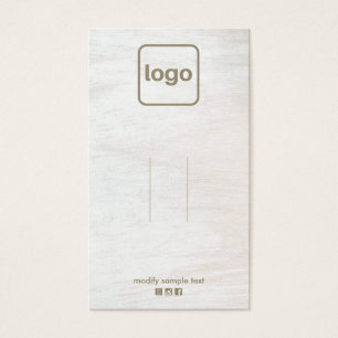 Exibição do Clipe de Logotipo da Madeira Branca Rú