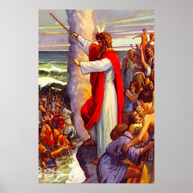 Êxodo 14 Os egípcios são poster afogados (Frente)