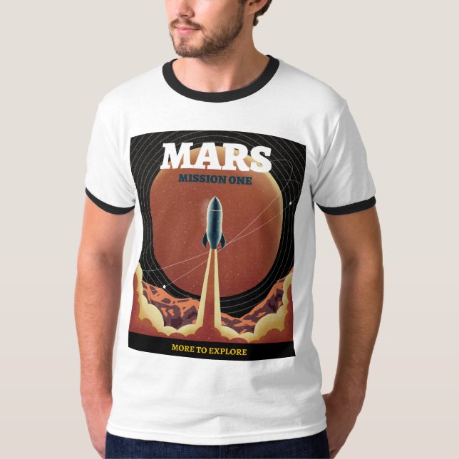 Expedição Retro Mars T-Shirt (Frente)