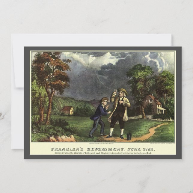 Experiência de Benjamin Franklin com Pipa e Relâmp (Frente)
