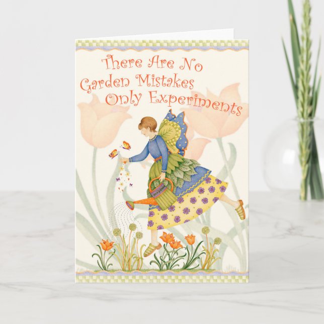Experiências de jardinagem - Cartão de saudação (Frente)