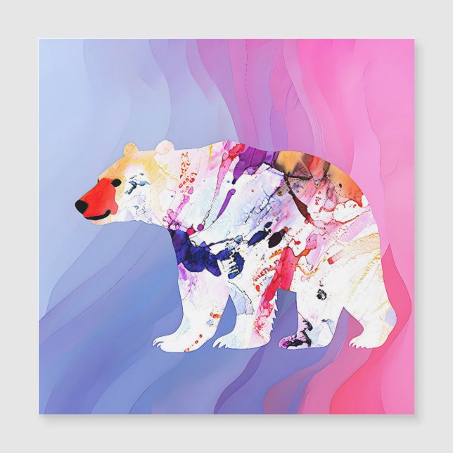 Explorador Ártico Pastel em Aquarela (Frente)