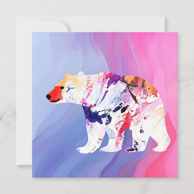 Explorador Ártico Pastel em Aquarela (Frente)