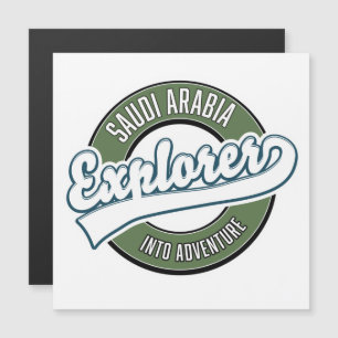 Explorador da Arábia Saudita sobre o logotipo da a