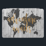 Explorador Jovem VI<br><div class="desc">Um design bonitinho com uma frase de texto de ouro e um mapa negro do mundo sobre um fundo de cinza. Artista: Studio W</div>
