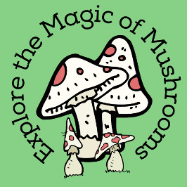 Explore a Magia dos Cogumelos (Verde) Adesivos