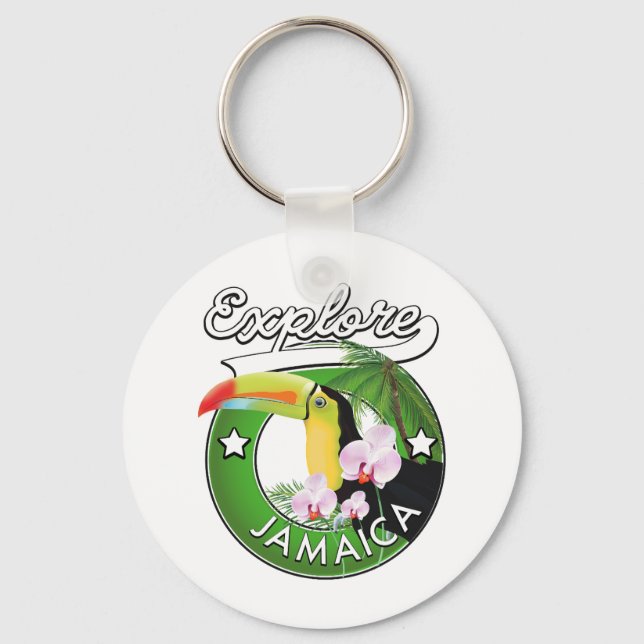 Explore as Bahamas chaveiro de ímã logo (Frente)