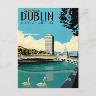 Explore Dublim Irlanda Cartão Postal