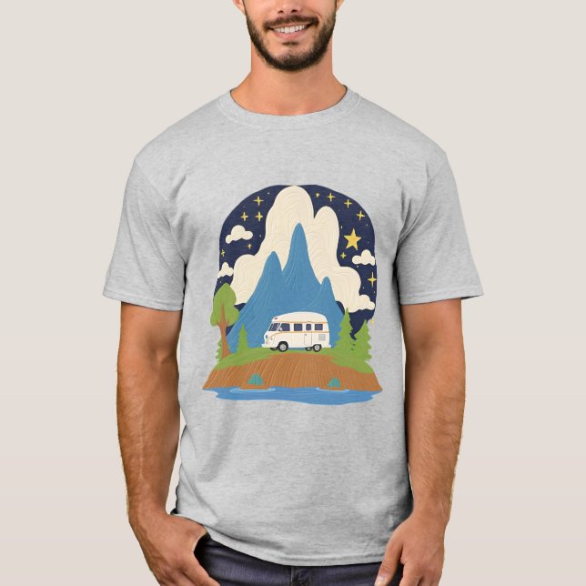 Explore mais - Adventure e Viagem T-Shirt (Frente)
