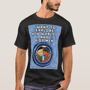 Explore novos mundos e Design de Gay de Camisa T d