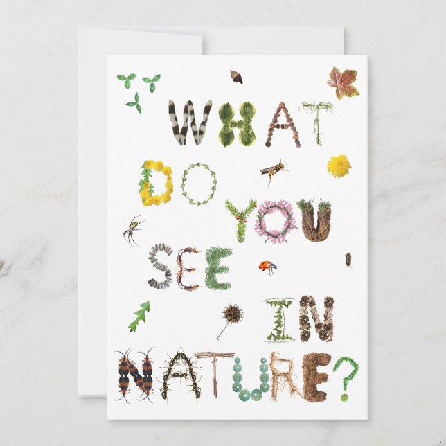 Explore o ar livre - Cartão de professor - Educaçã (Frente)