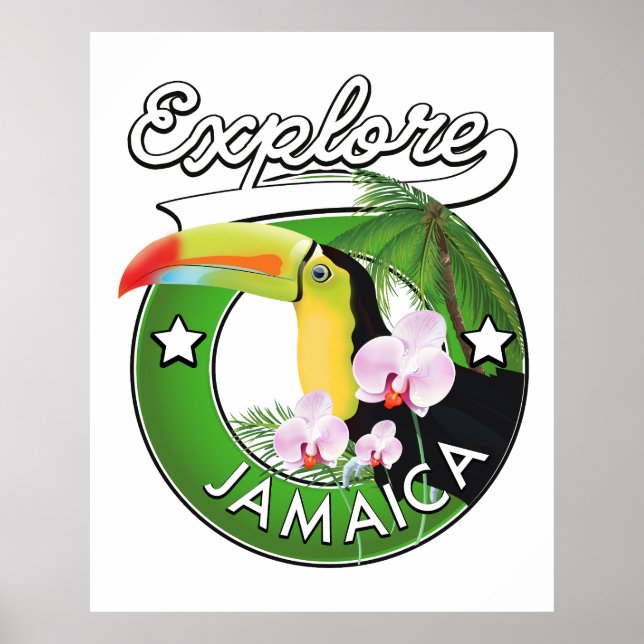 Explore o logotipo das Bahamas Poster (Frente)