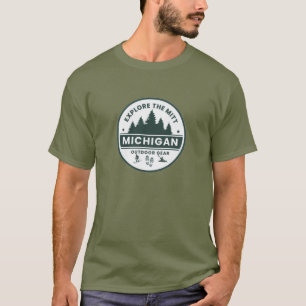 Explore o Mitt, Michigan Mens T-Shirt