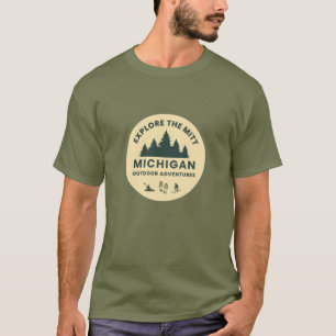 Explore o Mitt, Michigan Mens T-Shirt