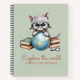 "Explore o mundo através dos livros" Gatinho