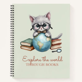 "Explore o mundo através dos livros" Gatinho