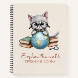 "Explore o mundo através dos livros" Gatinho